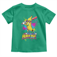 Funny Bruh Banana Baseball Drip Ice Cream Sports Splatter Toddler T Shirt