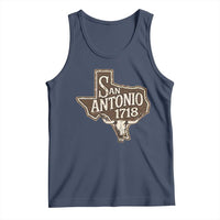Vintage San Antonio Texas Est 1718 Longhorn Cow Skull Tank Top