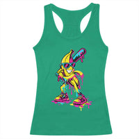 Funny Banana Baseball Drip Ice Cream Splatter Racerback Tank Top