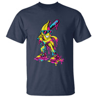 Funny Banana Baseball Drip Ice Cream Splatter T Shirt