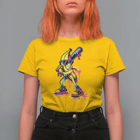 Funny Banana Baseball Drip Ice Cream Splatter T Shirt For Women