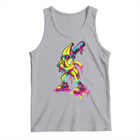 Funny Banana Baseball Drip Ice Cream Splatter Tank Top