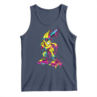 Funny Banana Baseball Drip Ice Cream Splatter Tank Top