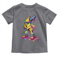 Funny Banana Baseball Drip Ice Cream Splatter Toddler T Shirt