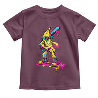 Funny Banana Baseball Drip Ice Cream Splatter Toddler T Shirt