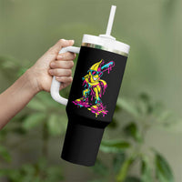 Funny Banana Baseball Drip Ice Cream Splatter Tumbler With Handle