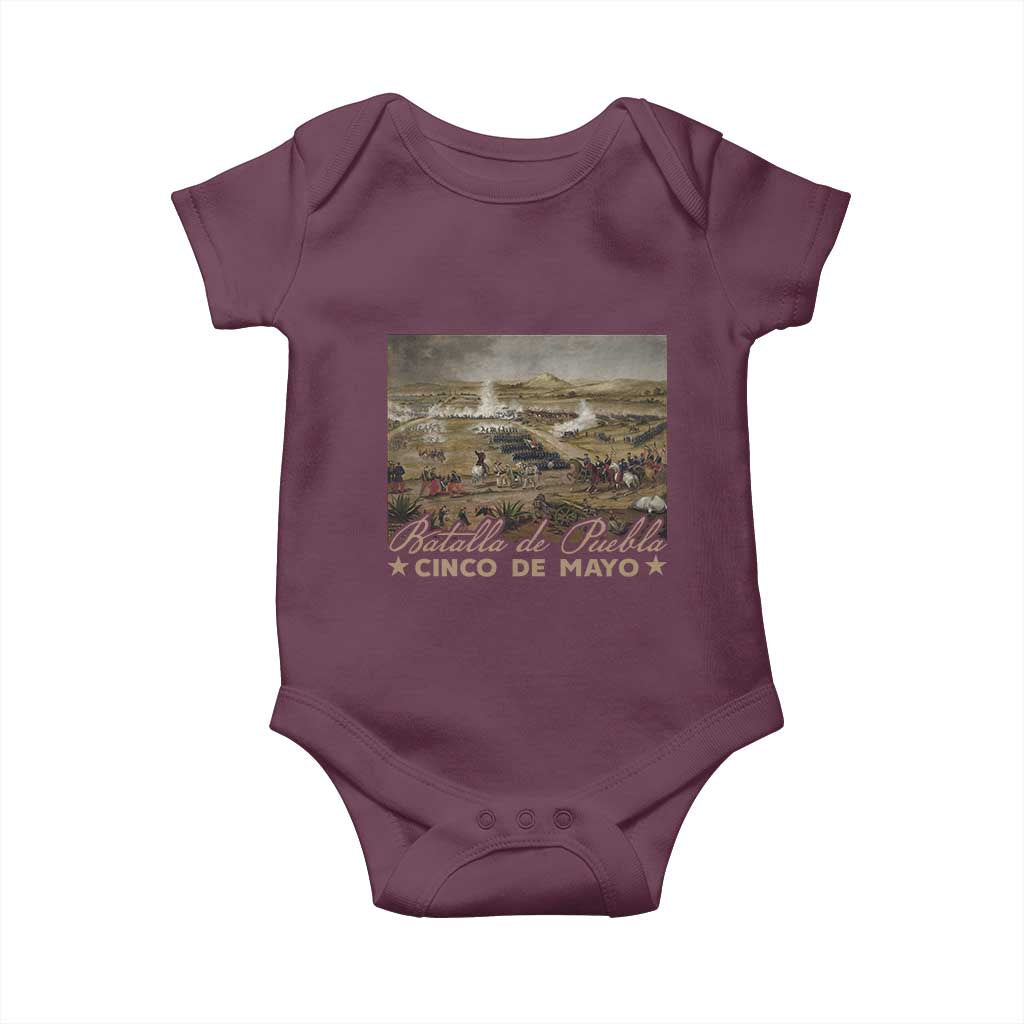 History Of Cinco De Mayo Batalla De Puebla Mexico Baby Onesie