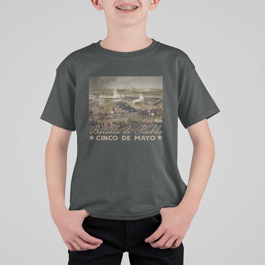 History Of Cinco De Mayo Batalla De Puebla Mexico T Shirt For Kid