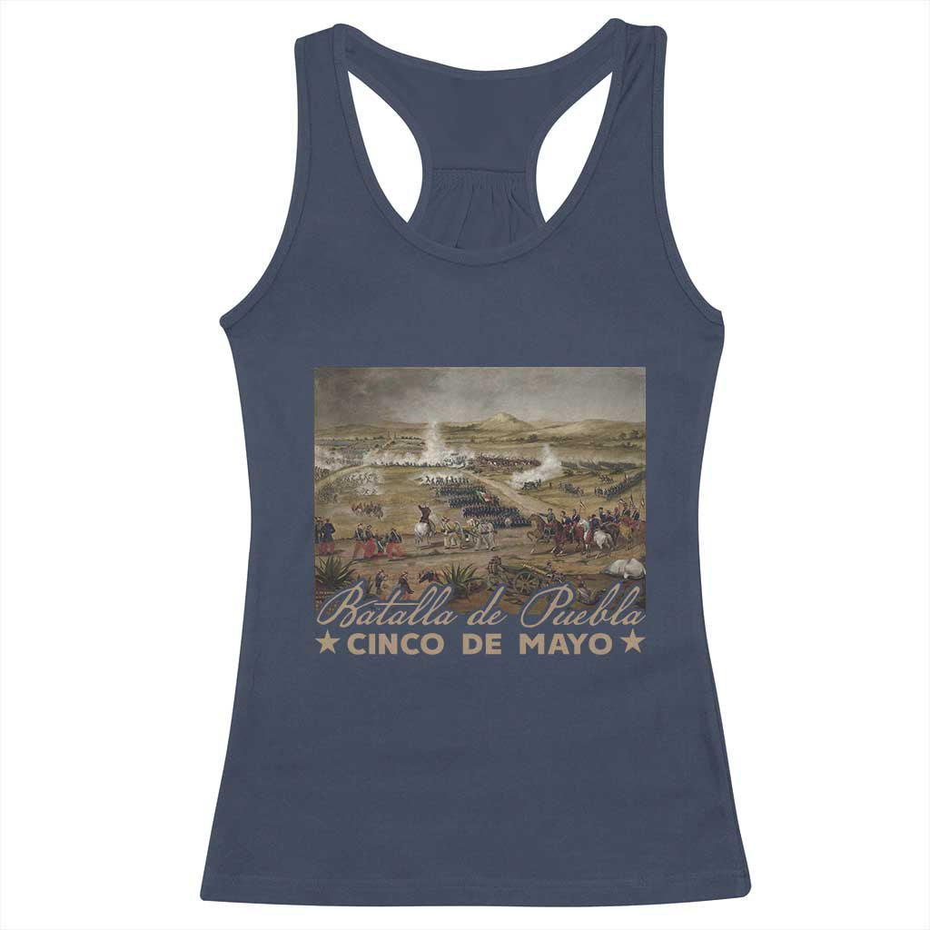 History Of Cinco De Mayo Batalla De Puebla Mexico Racerback Tank Top