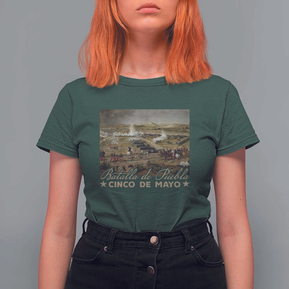 History Of Cinco De Mayo Batalla De Puebla Mexico T Shirt For Women