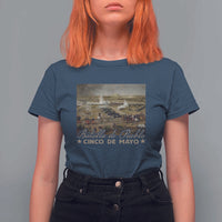 History Of Cinco De Mayo Batalla De Puebla Mexico T Shirt For Women