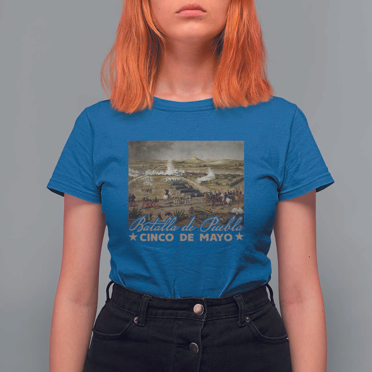 History Of Cinco De Mayo Batalla De Puebla Mexico T Shirt For Women