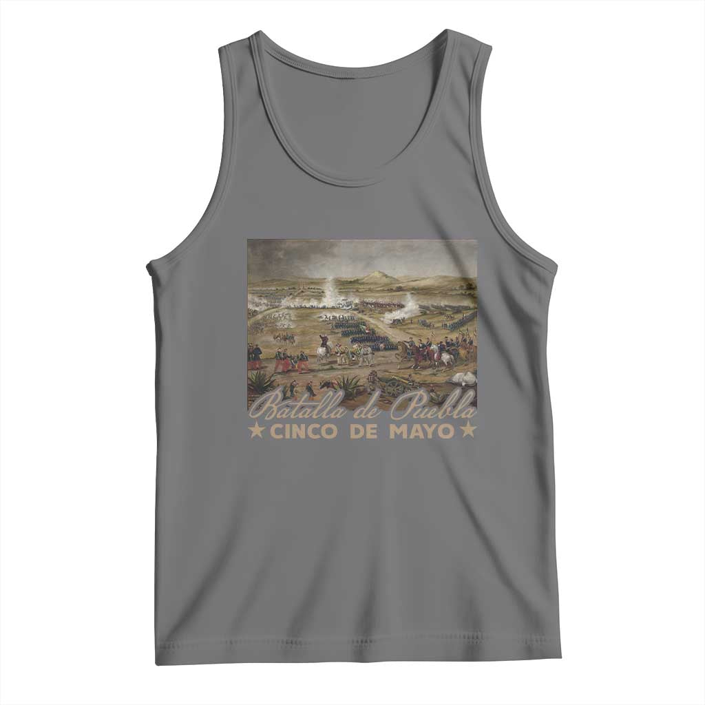 History Of Cinco De Mayo Batalla De Puebla Mexico Tank Top