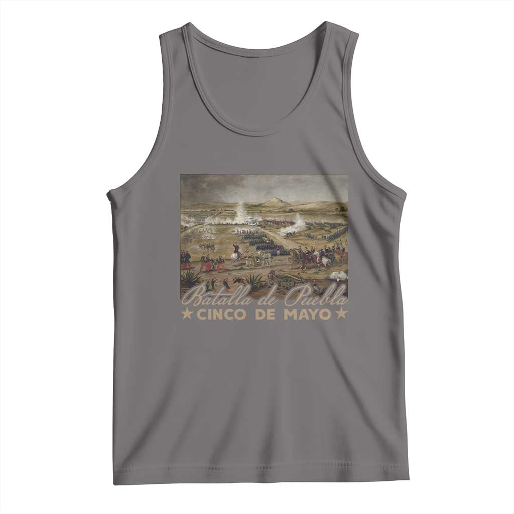 History Of Cinco De Mayo Batalla De Puebla Mexico Tank Top