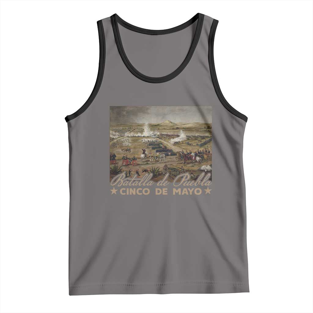 History Of Cinco De Mayo Batalla De Puebla Mexico Tank Top