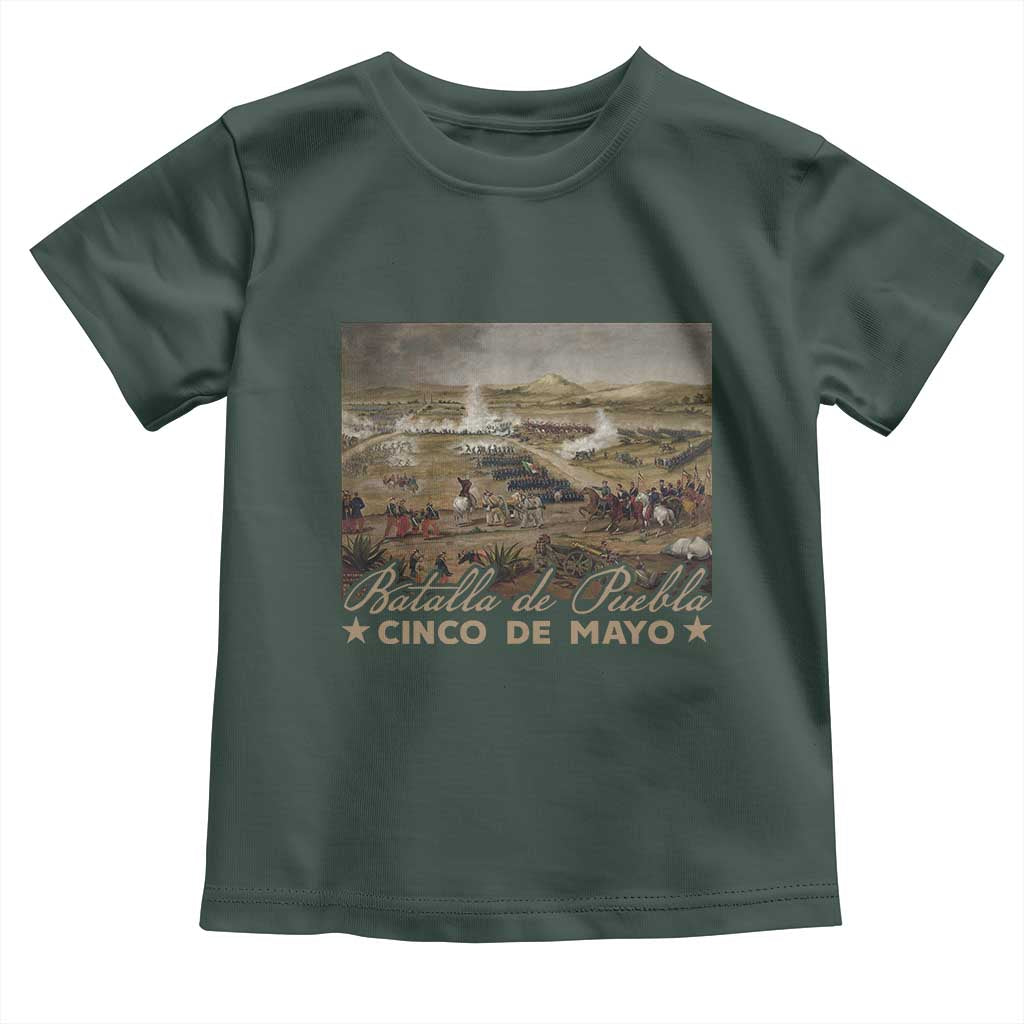 History Of Cinco De Mayo Batalla De Puebla Mexico Toddler T Shirt