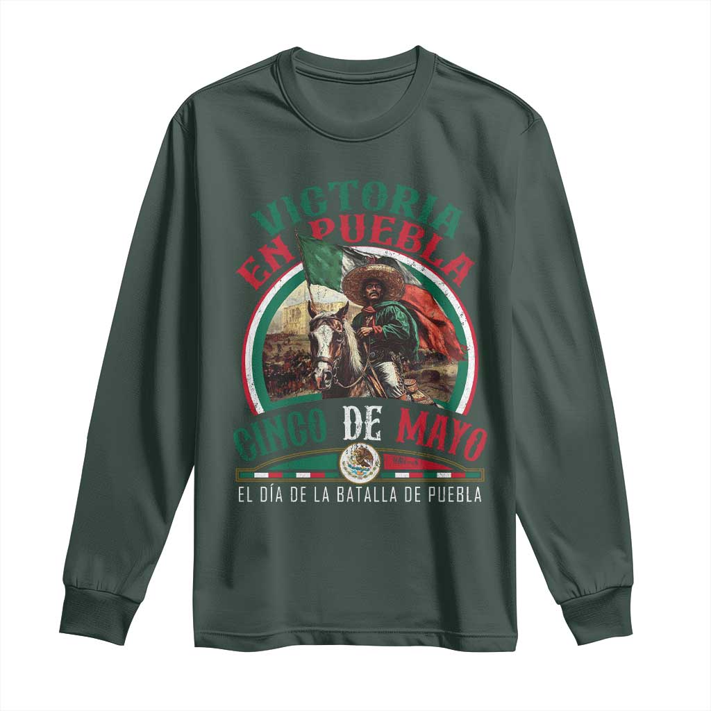 Victoria En Puebla Cinco De Mayo Long Sleeve Shirt Battle of Puebla History Of Mexico