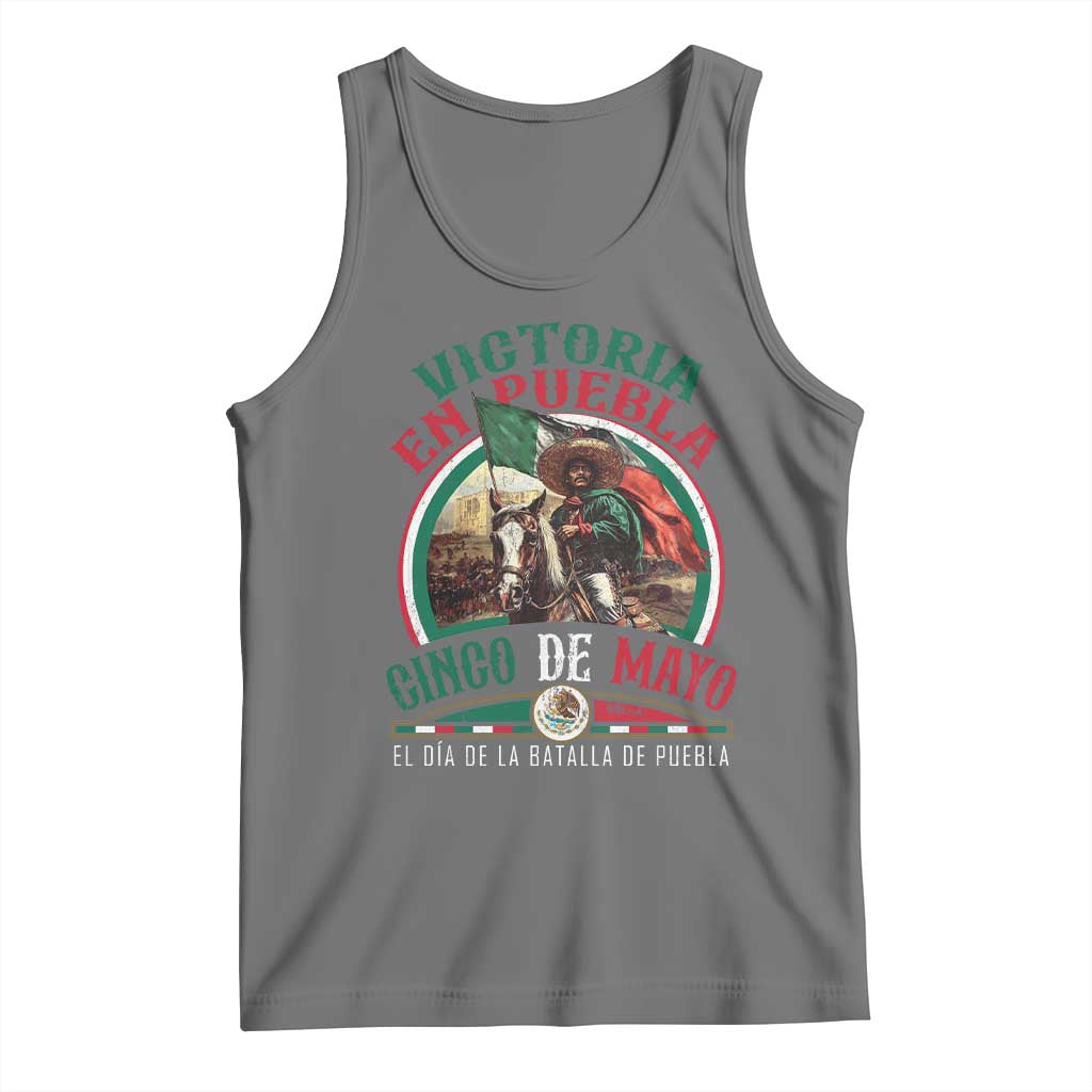 Victoria En Puebla Cinco De Mayo Tank Top Battle of Puebla History Of Mexico