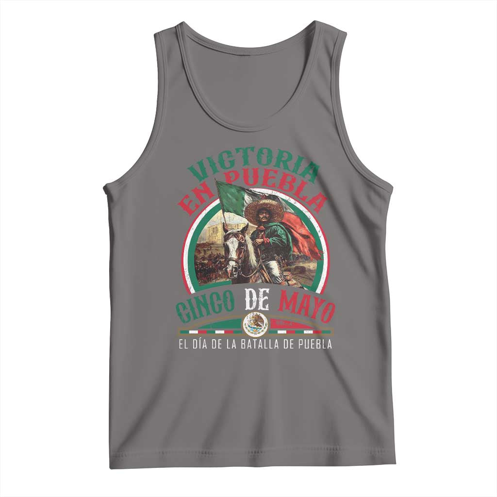 Victoria En Puebla Cinco De Mayo Tank Top Battle of Puebla History Of Mexico