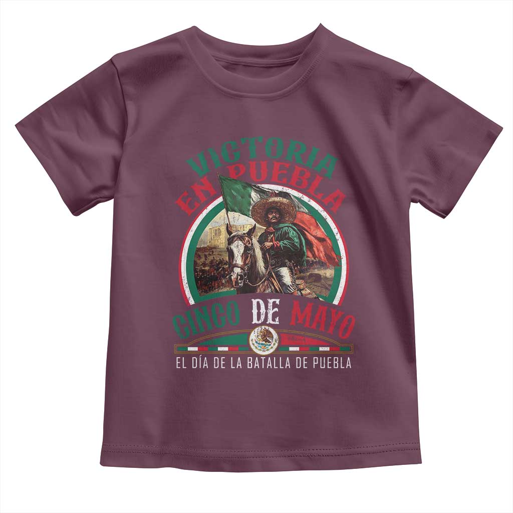 Victoria En Puebla Cinco De Mayo Toddler T Shirt Battle of Puebla History Of Mexico