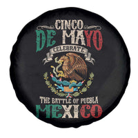 Cinco De Mayo Celebrate The Battle Of Puebla Mexico Spare Tire Cover Vintage Mexican Flag