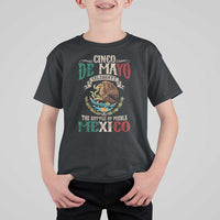 Cinco De Mayo Celebrate The Battle Of Puebla Mexico T Shirt For Kid Vintage Mexican Flag