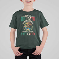 Cinco De Mayo Celebrate The Battle Of Puebla Mexico T Shirt For Kid Vintage Mexican Flag