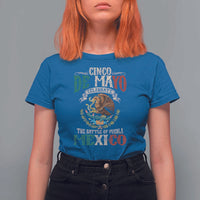 Cinco De Mayo Celebrate The Battle Of Puebla Mexico T Shirt For Women Vintage Mexican Flag