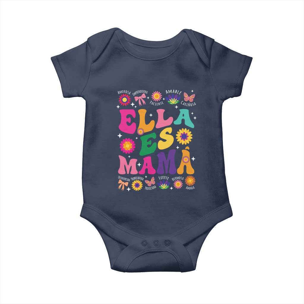 Funny Spanish Mom Baby Onesie Ella Es Mama Latina Mother's Day