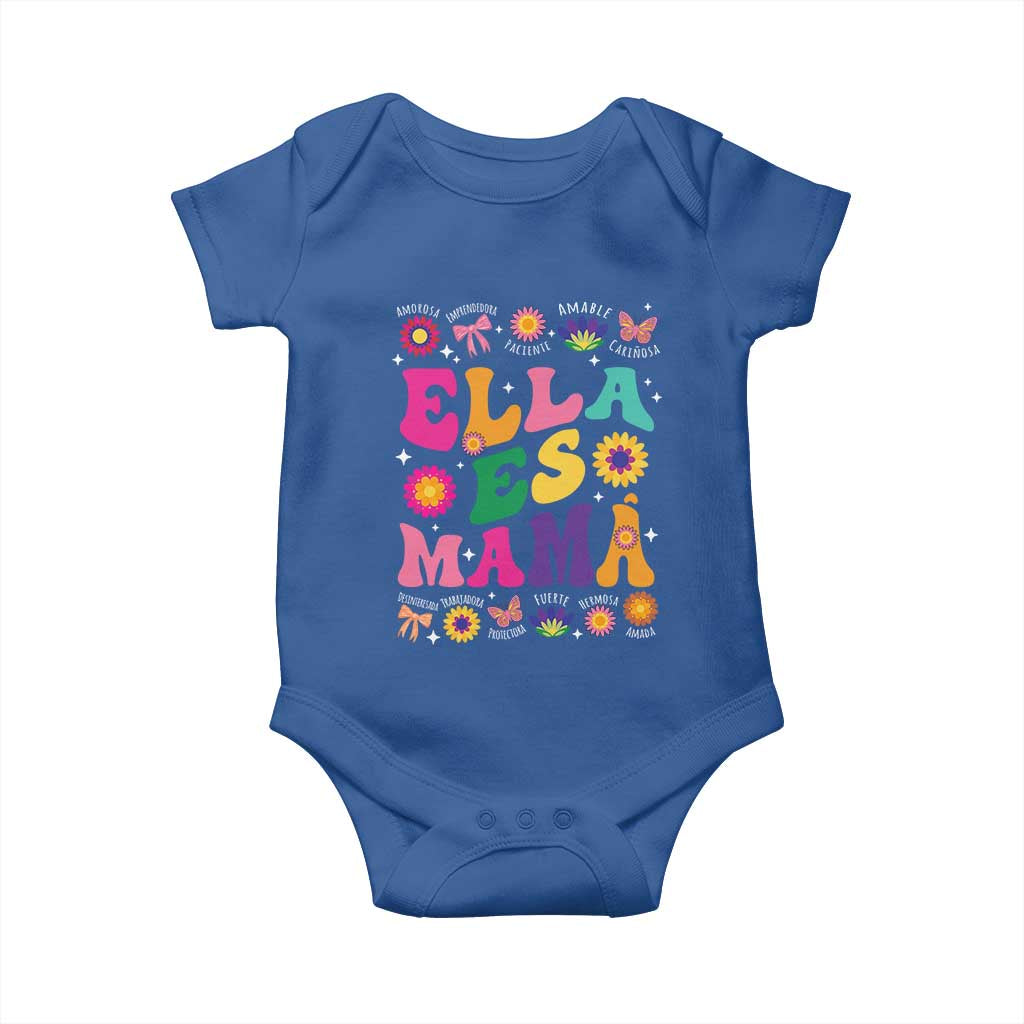 Funny Spanish Mom Baby Onesie Ella Es Mama Latina Mother's Day