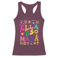 Funny Spanish Mom Racerback Tank Top Ella Es Mama Latina Mother's Day