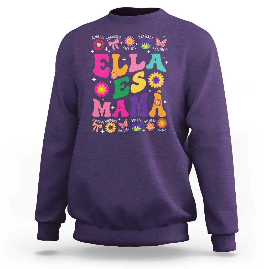 Funny Spanish Mom Sweatshirt Ella Es Mama Latina Mother's Day