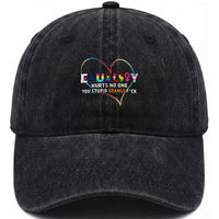 Equality Hurts No One You Stupid Orange Fuck Washed Cotton Baseball Cap