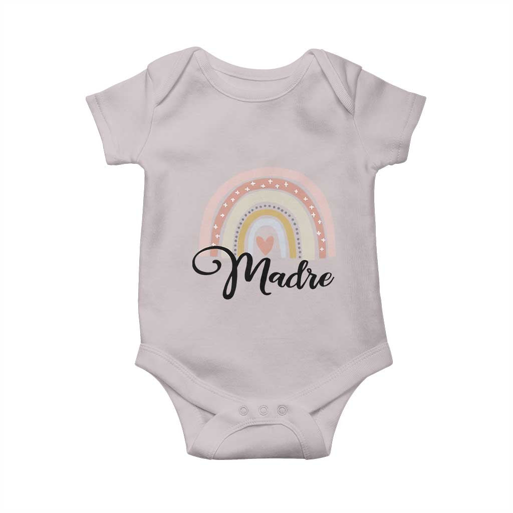 Funny Spanish Latina Mom Madre Baby Onesie Cute Rainbow