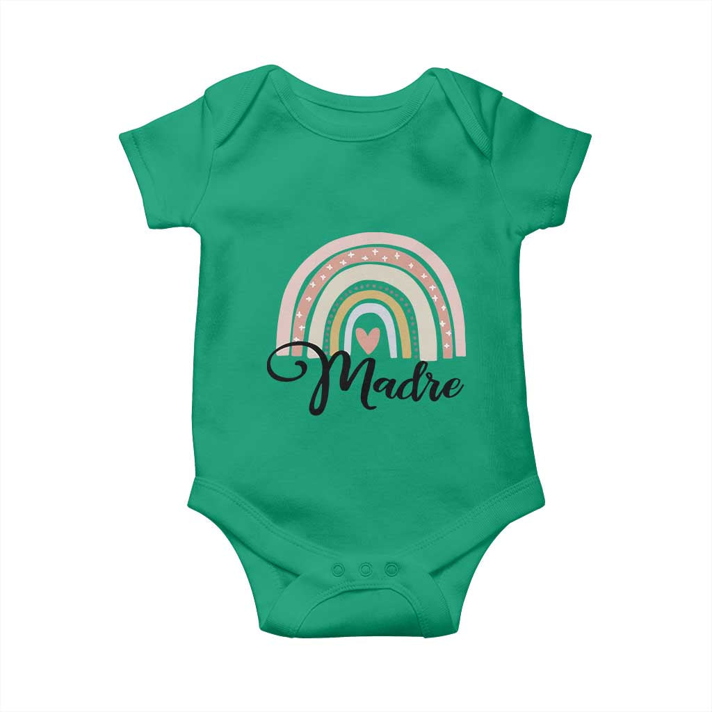 Funny Spanish Latina Mom Madre Baby Onesie Cute Rainbow