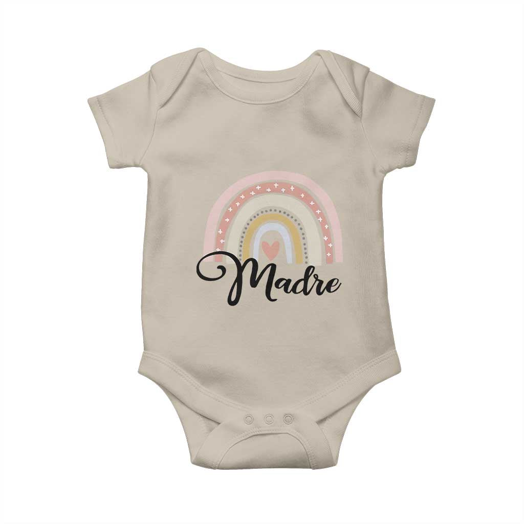 Funny Spanish Latina Mom Madre Baby Onesie Cute Rainbow