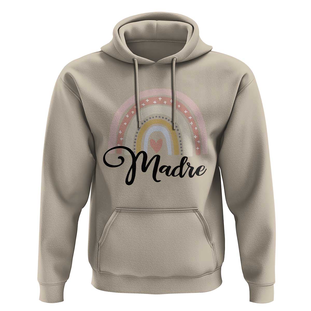 Funny Spanish Latina Mom Madre Hoodie Cute Rainbow