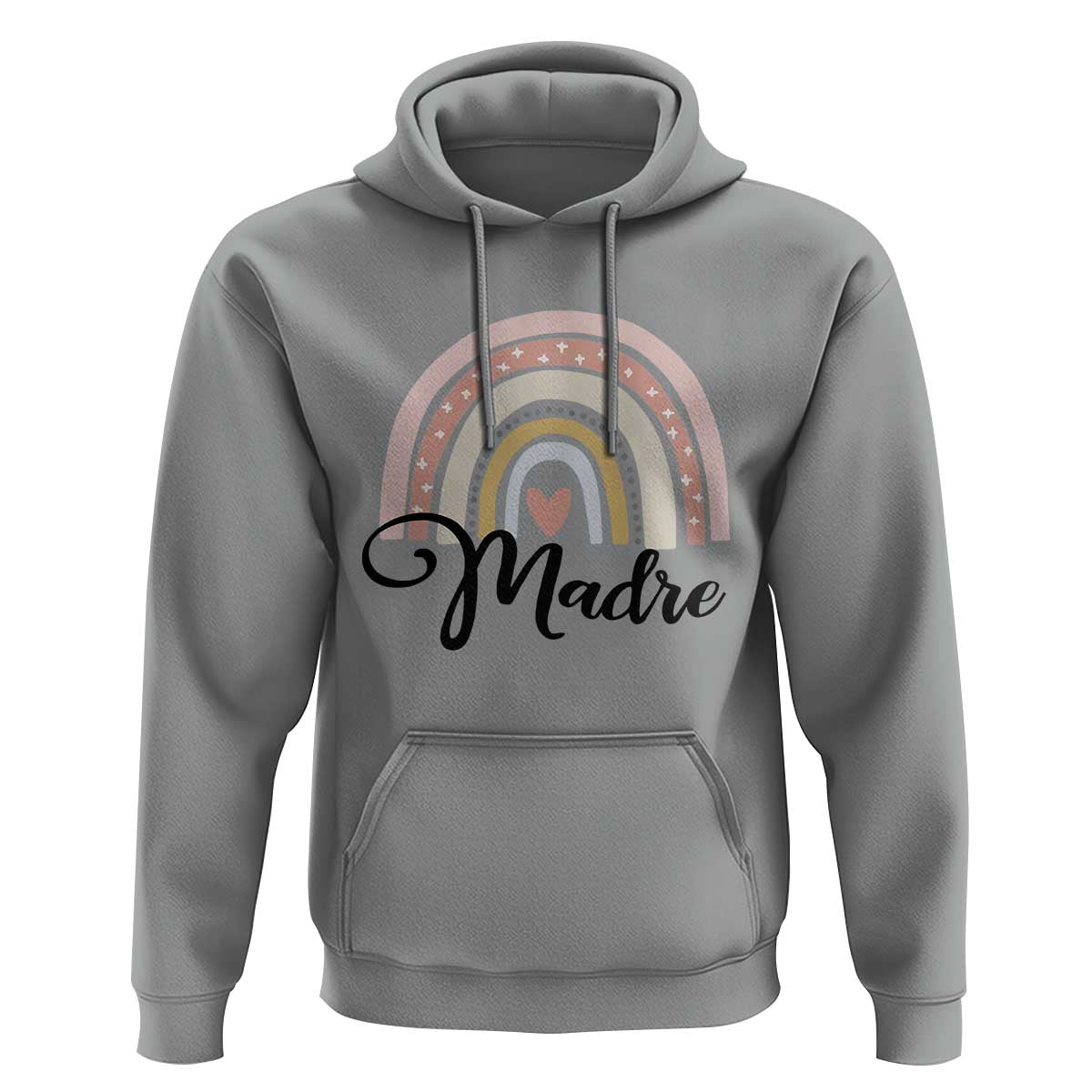 Funny Spanish Latina Mom Madre Hoodie Cute Rainbow