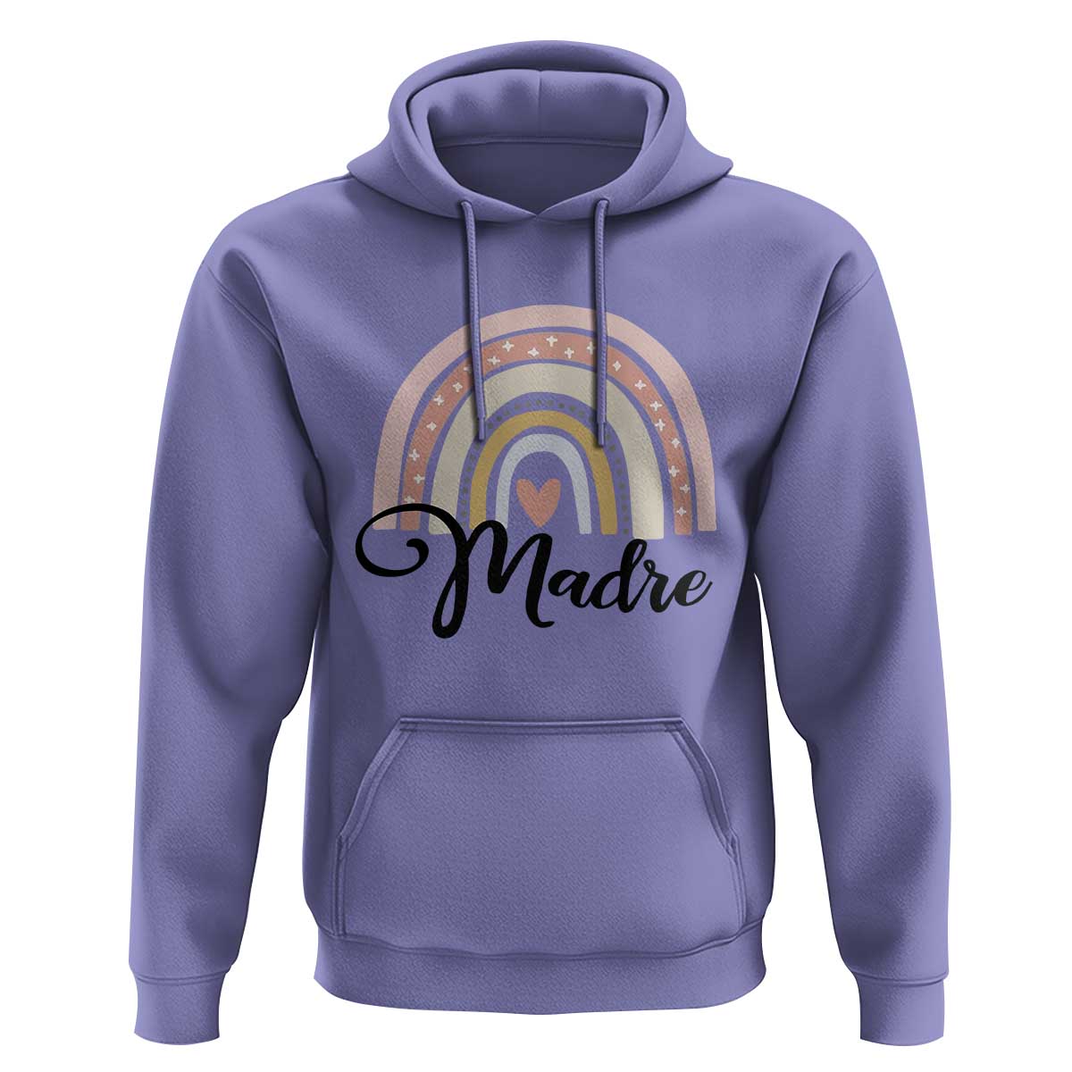 Funny Spanish Latina Mom Madre Hoodie Cute Rainbow