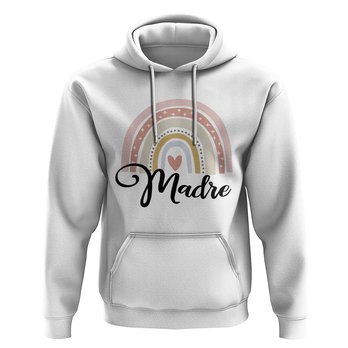 Funny Spanish Latina Mom Madre Hoodie Cute Rainbow