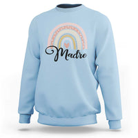 Funny Spanish Latina Mom Madre Sweatshirt Cute Rainbow