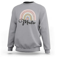 Funny Spanish Latina Mom Madre Sweatshirt Cute Rainbow