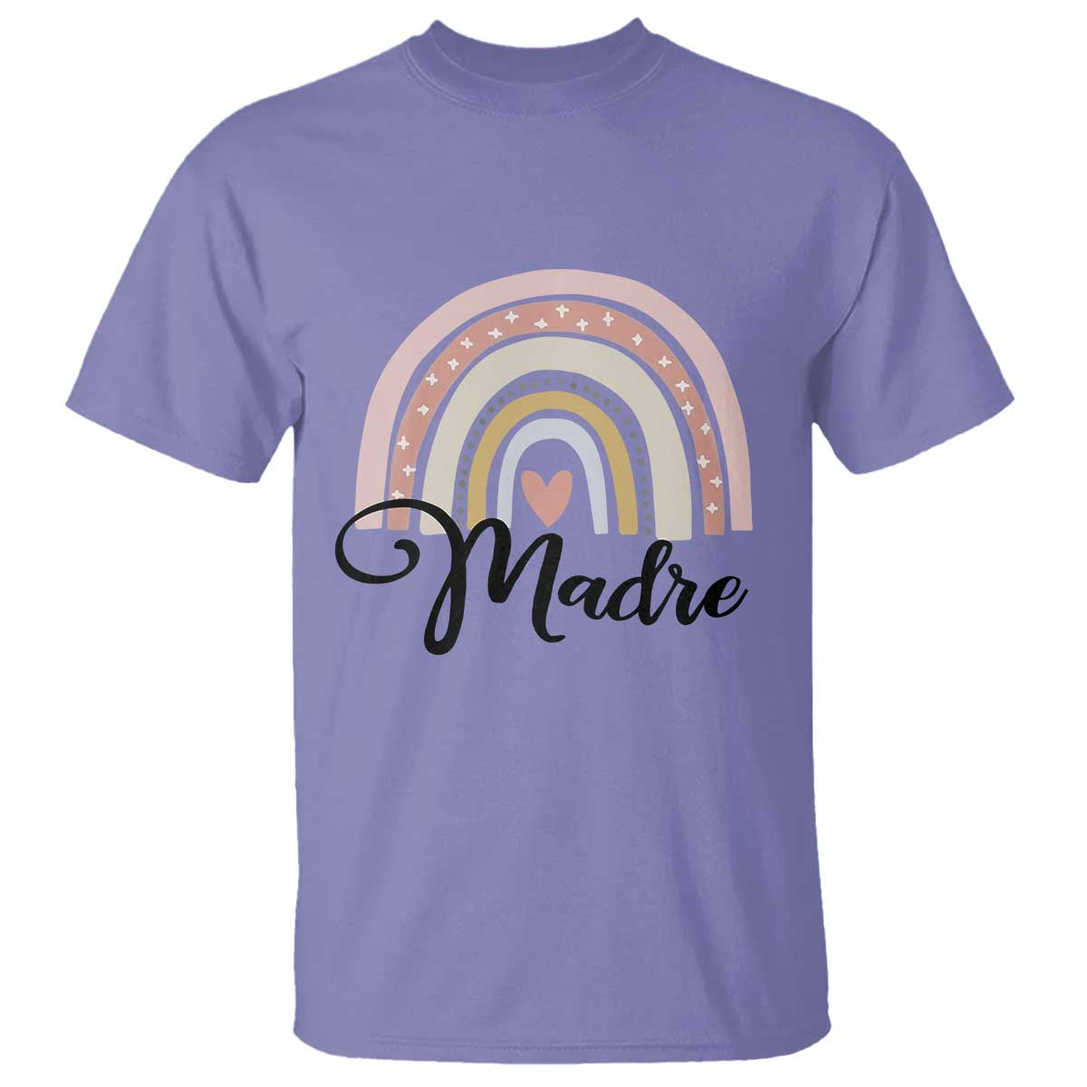 Funny Spanish Latina Mom Madre T Shirt Cute Rainbow