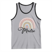 Funny Spanish Latina Mom Madre Tank Top Cute Rainbow