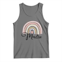 Funny Spanish Latina Mom Madre Tank Top Cute Rainbow