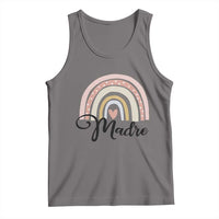 Funny Spanish Latina Mom Madre Tank Top Cute Rainbow