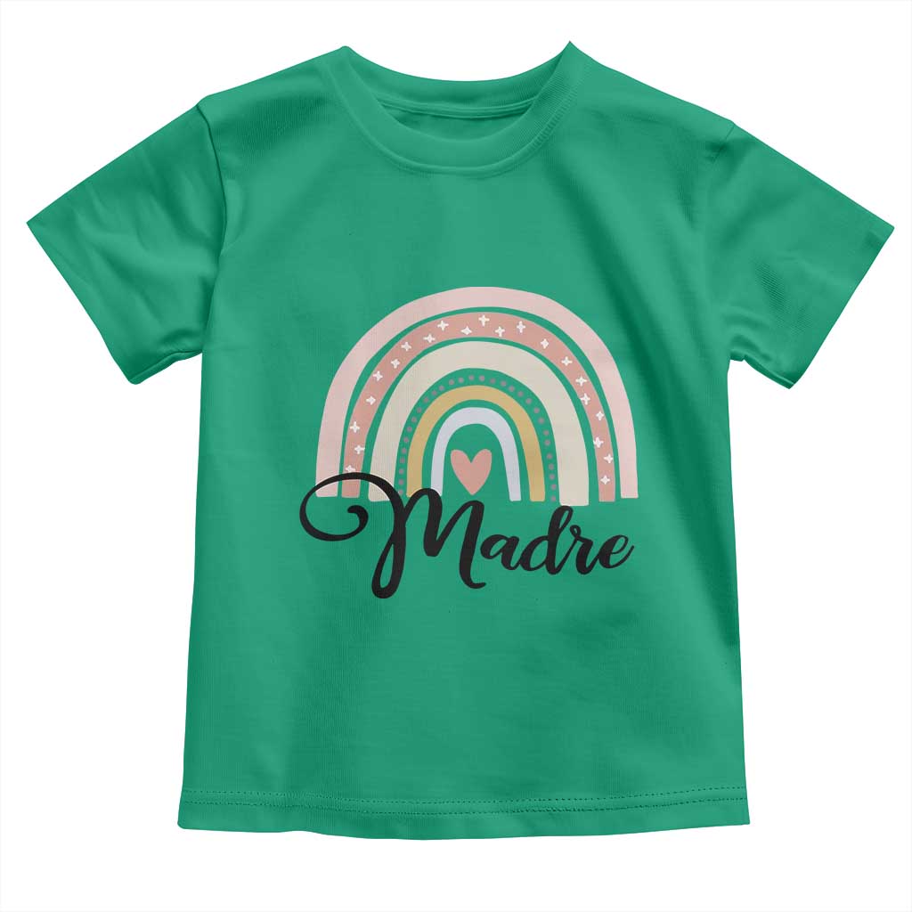 Funny Spanish Latina Mom Madre Toddler T Shirt Cute Rainbow