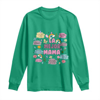 Funny La Mejor Mama Long Sleeve Shirt Spanish Latina Mother's Day