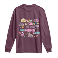 Funny La Mejor Mama Long Sleeve Shirt Spanish Latina Mother's Day