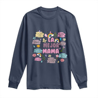 Funny La Mejor Mama Long Sleeve Shirt Spanish Latina Mother's Day